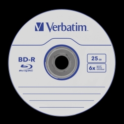 VERBATIM BLU-Ray 25 GB  BD-R Cake 25